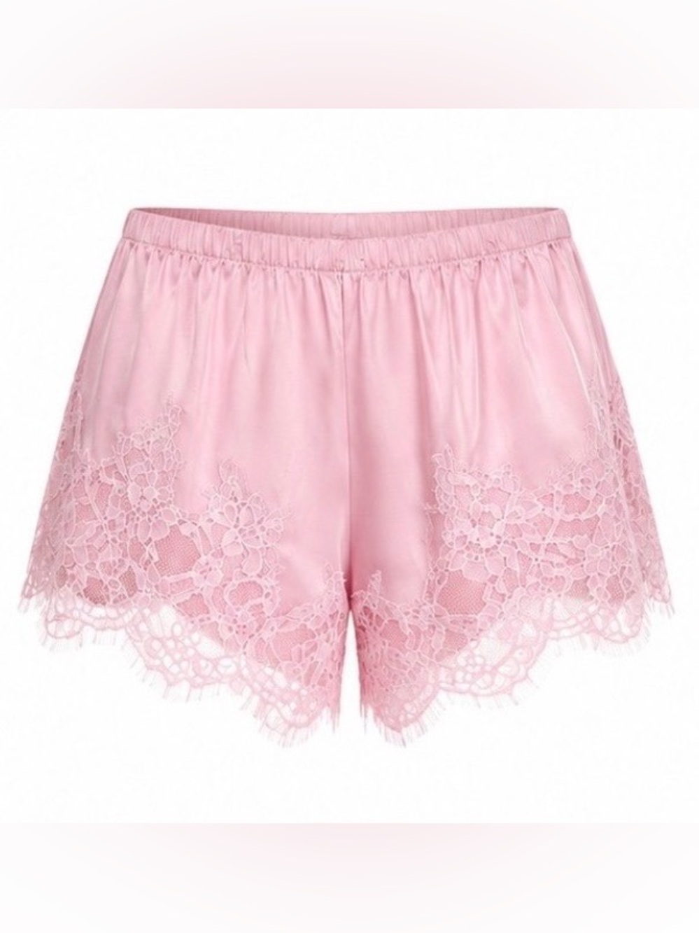 NWT SKIMS Silk Lace Short in Peony Tonal - Small